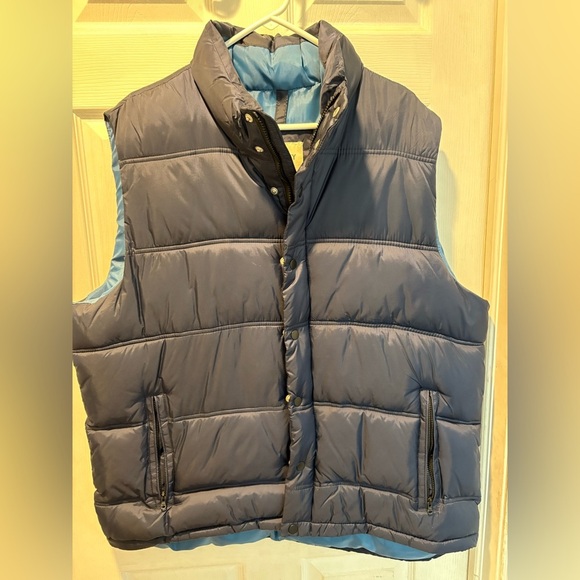 Mens Old Navy Puffer Vest Navy Blue XL - Picture 1 of 5